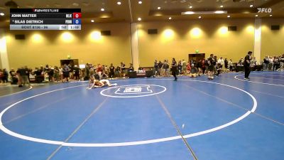 96 lbs Champ. Round 2 - John Matter, New Jersey vs Silas Dietrich, Pennsylvania