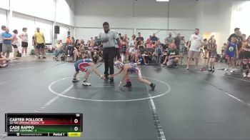 56 lbs Round 5 (6 Team) - Carter Pollock, U2 The Uprising Begins vs Cade Rappo, PA East Lightning