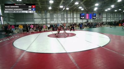 62 kg Champ. Rd Of 64 - Paige Gershmel, Storm RTC vs Kaydence Bonewell, Lucky Duck Wrestling Club