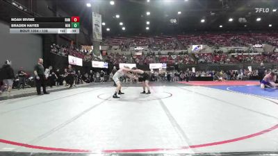 138 lbs Cons. Round 1 - Noah Irvine, Lander Legacy vs Braden Hayes, Silver Valley Wrestling Club