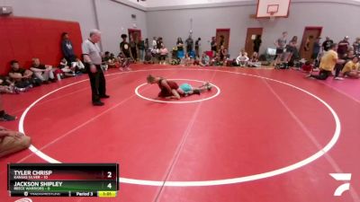 105 lbs Round 3 (6 Team) - Jackson Shipley, Reece Warriors vs Tyler Chrisp, Kansas Silver