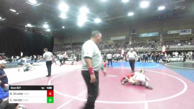 85 lbs Final - Bo Strader, Eastside United vs Creed Herder, Elbert County Wranglers