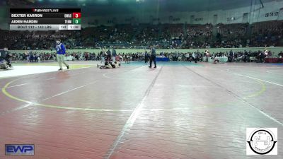 143 lbs Quarterfinal - Dexter Karron, Owasso vs Aiden Hardin, Team Guthrie Wrestling