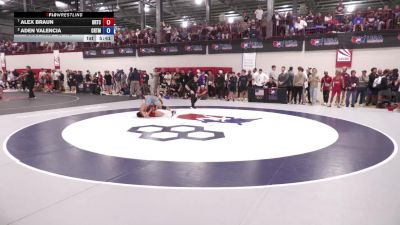 65 kg Quarters - Alex Braun, Oklahoma Regional Training Center vs Aden Valencia, California RTC/ Titan Mercury Wrestling Club (TMWC)