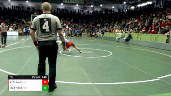 113 lbs Champ. Round 1 - Cole Freese, Franklin County vs Kaleb Colwell, Elwood Community