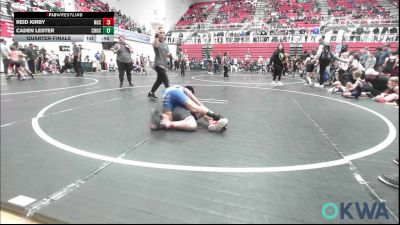 105 lbs Quarterfinal - Reid Kirby, NGC vs Caden Lester, Choctaw Ironman