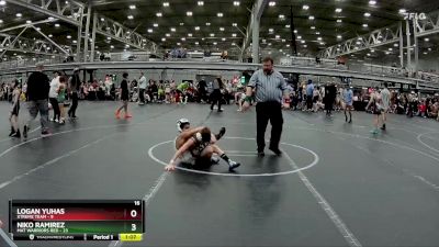 76 lbs Round 3 (6 Team) - Logan Yuhas, Xtreme Team vs Niko Ramirez, Mat Warriors Red