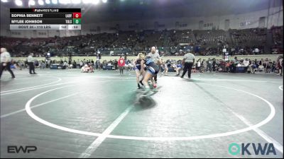 110 lbs Consi Of 16 #2 - Sophia Bennett, Lady Outlaw Wrestling Academy vs Mylee Johnson, Tulsa Blue T Panthers