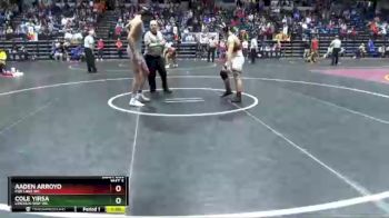 176 lbs Semifinal - Aaden Arroyo, Fox Lake WC vs Cole Yirsa, Lincoln-Way WC