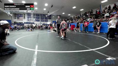 100 lbs Semifinal - Kade Church, Skiatook Youth Wrestling vs Elijah Alexander, Midwest City Bombers Youth Wrestling Club