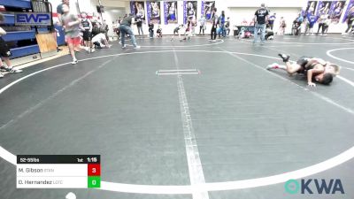 52-55 lbs Rr Rnd 1 - Myles Wolf Gibson, Standfast OKC vs Orlando Hernandez, Lone Grove Takedown Club