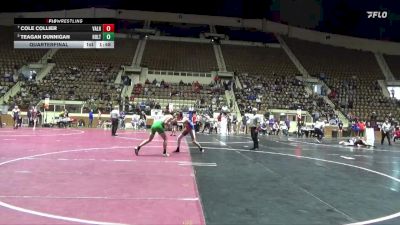 5A 165 lbs Quarterfinal - Cole Collier, Valley High School vs Teagan Dunnigan, Holtville