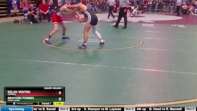 2 - 113 lbs Quarterfinal - Kelan Ventro, Central vs Brayden Forbes, James River