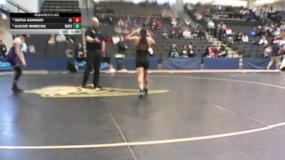 103 lbs Quarterfinal - Alexis Winecke, Wisconsin Stevens Point vs Sofia Kawano, Eureka