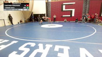126 lbs Consi Of 8 #2 - Matthew Fernandes, Bridgewater-Raynham vs Jorden Dietz, Minnechaug