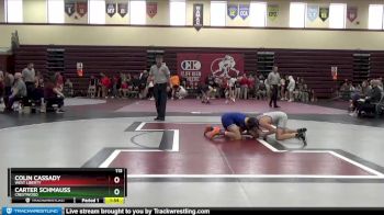 113 lbs Cons. Round 2 - Carter Schmauss, Crestwood vs Colin Cassady, West Liberty