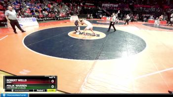 1A 165 lbs Cons. Round 1 - Malik Warren, Chicago (De La Salle) vs Robert Wells, Paris