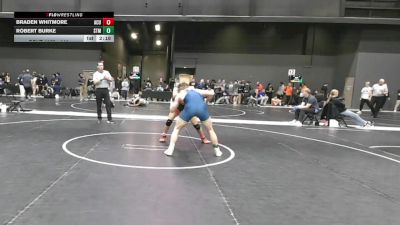 141 lbs Champ. Round 2 - Braden Whitmore, Arizona Christian University vs Robert Burke, University Of Saint Mary (KS)
