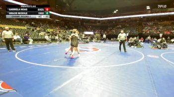 145 Class 2 lbs Champ. Round 1 - Gabriela Hoag, Waynesville vs Gracie Mcdole, Timberland