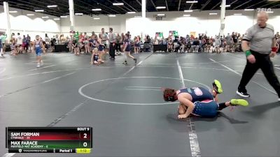 72 lbs Round 3 (6 Team) - Sam Forman, CTWHALE vs Max Farace, Mayfield Mat Academy