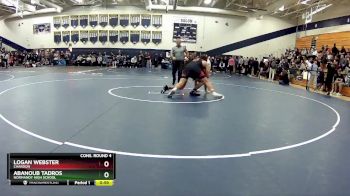 215 lbs Cons. Round 4 - Logan Webster, Chardon vs Abanoub Tadros, Normandy High School