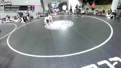 120 lbs Ryder Doleschal, BAWA-Bay Area Wrestling Association vs Daniel Gonzales, CVWA - Central Valley Wrestling Association