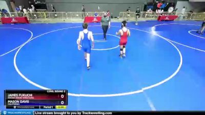 132 lbs Cons. Round 2 - James Fukuchi, Rough House Wrestling vs Mason Davis, California