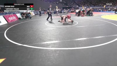 2A/1A Boys 157 Quarterfinal - Jayden Diaz, North Douglas / Elkton Boys vs Anthony Pallis, Imbler Boys