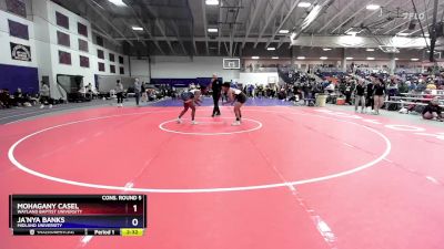 160 lbs Cons. Round 5 - Mohagany Casel, Wayland Baptist University vs Ja`nya Banks, Midland University