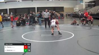 65 lbs Semifinal - Ayden Clancy, RedNose ES vs Jake Simione, Warhawks Inc. ES