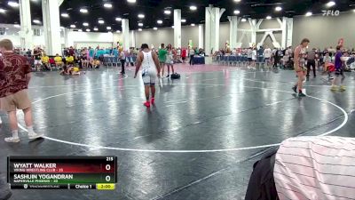 215 lbs Round 2 (10 Team) - Wyatt Walker, Viking Wrestling Club vs Sashuin Yogandran, Naperville Phoenix