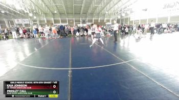 105 lbs Cons. Round 3 - Kaia Johnson, GC Junior Wrestling Club vs Presley Call, Bear River Wrestling Club