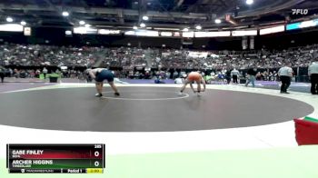 285 lbs Champ. Round 2 - Gabe Finley, Buhl vs Archer Higgins, Timberlake