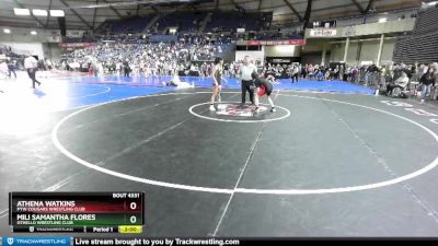 108 lbs Champ. Round 2 - Mili Samantha Flores, Othello Wrestling Club vs Athena Watkins, PYW Cougars Wrestling Club