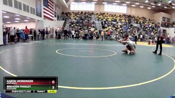 120 lbs Cons. Round 3 - Breaden Manley, MOGADORE vs Aaron Workinger, NORTHWEST