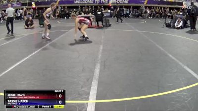 124 lbs Round 1 (16 Team) - Tassie Hatch, Hastings vs Josie Davis, Campbellsville University