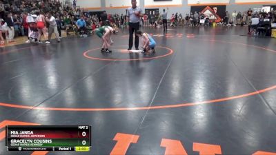 JV-1 lbs Round 2 - Mia Janda, Cedar Rapids Jefferson vs Gracelyn Cousins, Cedar Rapids Kennedy