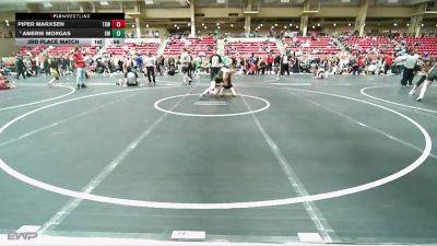 100 lbs 3rd Place Match - Piper Marxsen, The Best Wrestler vs Amerie Morgas, Glory WA