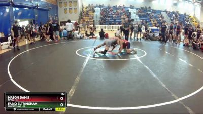 132 lbs Champ Round 1 (16 Team) - Fabio Eltringham, Cowboys WC vs MASON DAMIS, NFWA