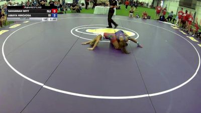 120 lbs Savannah Witt, Pennsylvania Blue vs Amaya Hinojosa, Colorado