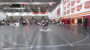 144 lbs Cons. Round 3 - Kaylor Niemi, Marysville vs Sean Heil, North Royalton