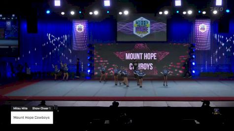 Mount Hope Cowboys [2022 Mitey Mite Show Cheer 1] 2022 Pop Warner National Cheer & Dance Championship