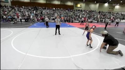 66 lbs Round Of 16 - Landon Caro, Mat Demon WC vs Makayla Garcia, Willits Grappling Pack