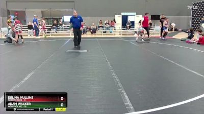 84 lbs Round 6 (10 Team) - Delina Mullins, Machine Shed vs Adam Walker, Wolfpack WC