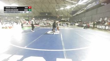 Boys 3A 285 lbs 5th Place Match - Edson Belizaire, Edmonds-Woodway vs Jeriah Togiola, Lincoln (Tacoma)