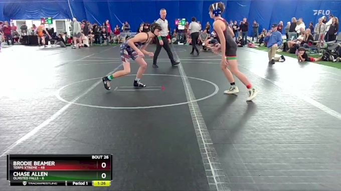 110 lbs Round 7 8 Team Brodie Beamer Terps Xtreme vs Chase Allen Olmsted Falls