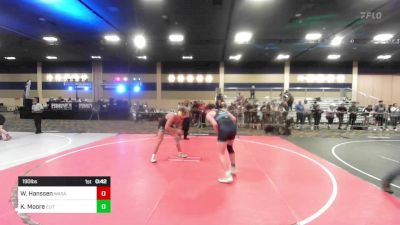 190 lbs Consi Of 8 #2 - Wyatt Hanssen, Wasatch WC vs Kaden Moore, Elite Wrestling