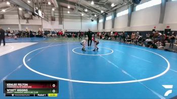 61 lbs Quarterfinal - Kenlee Felton, Takedown Elite Wrestling vs Wyatt Higgins, Liberty Warriors Wrestling Club