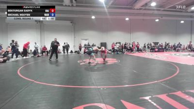 Masters A FS - 62 lbs Cons. Round 2 - Bekturgan Sadyk, California vs Michael Nguyen, Washington