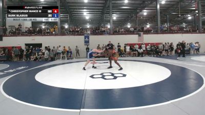 86 kg Cons. Rd Of 32 - Christopher Mance III, Dragon Wrestling Club vs Burk Blasius, Jackrabbit Wrestling Club